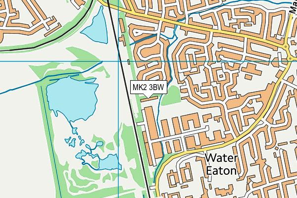 MK2 3BW map - OS VectorMap District (Ordnance Survey) MK2 3BW map - OS VectorMap District (Ordnance Survey)