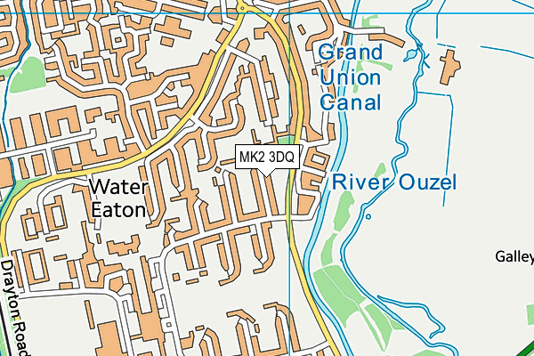MK2 3DQ map - OS VectorMap District (Ordnance Survey) MK2 3DQ map - OS VectorMap District (Ordnance Survey)