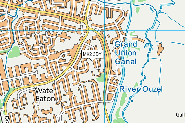 MK2 3DY map - OS VectorMap District (Ordnance Survey) MK2 3DY map - OS VectorMap District (Ordnance Survey)
