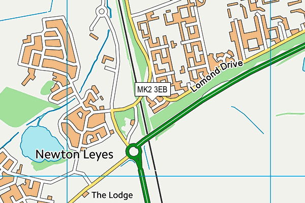 MK2 3EB map - OS VectorMap District (Ordnance Survey) MK2 3EB map - OS VectorMap District (Ordnance Survey)