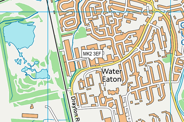 MK2 3EF map - OS VectorMap District (Ordnance Survey) MK2 3EF map - OS VectorMap District (Ordnance Survey)