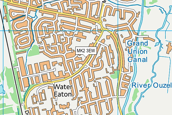 MK2 3EW map - OS VectorMap District (Ordnance Survey) MK2 3EW map - OS VectorMap District (Ordnance Survey)