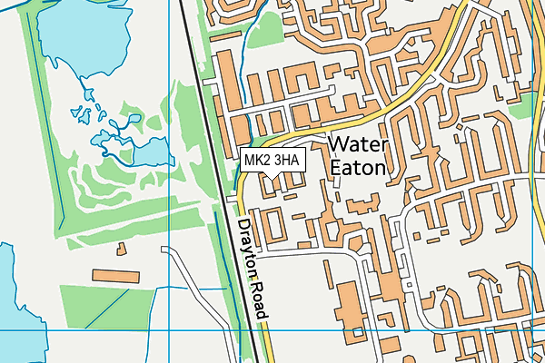 MK2 3HA map - OS VectorMap District (Ordnance Survey)