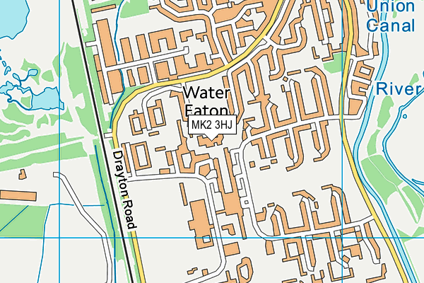 MK2 3HJ map - OS VectorMap District (Ordnance Survey) MK2 3HJ map - OS VectorMap District (Ordnance Survey)