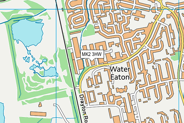 MK2 3HW map - OS VectorMap District (Ordnance Survey) MK2 3HW map - OS VectorMap District (Ordnance Survey)