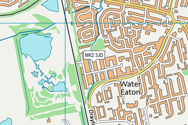 MK2 3JD map - OS VectorMap District (Ordnance Survey) MK2 3JD map - OS VectorMap District (Ordnance Survey)