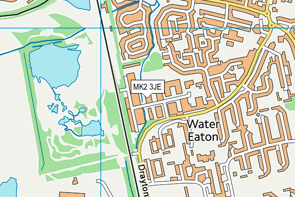 MK2 3JE map - OS VectorMap District (Ordnance Survey) MK2 3JE map - OS VectorMap District (Ordnance Survey)