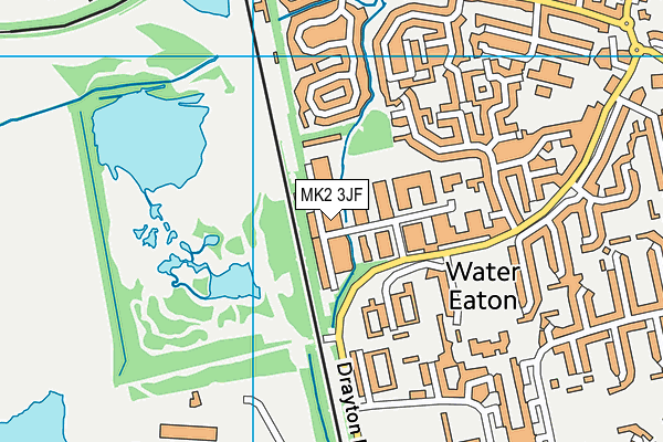 MK2 3JF map - OS VectorMap District (Ordnance Survey) MK2 3JF map - OS VectorMap District (Ordnance Survey)
