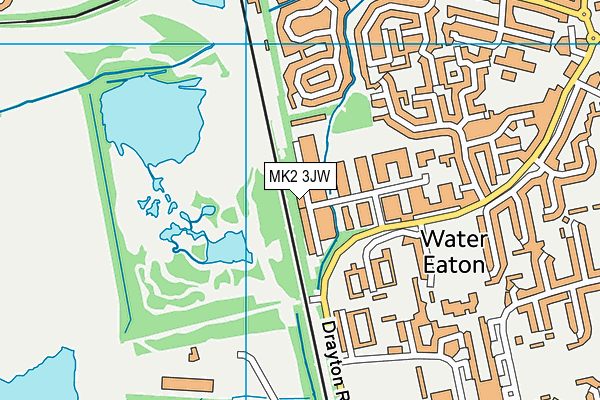 MK2 3JW map - OS VectorMap District (Ordnance Survey) MK2 3JW map - OS VectorMap District (Ordnance Survey)