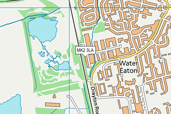 MK2 3LA map - OS VectorMap District (Ordnance Survey) MK2 3LA map - OS VectorMap District (Ordnance Survey)