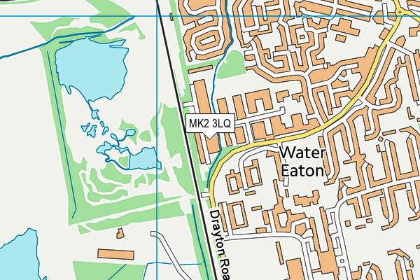 MK2 3LQ map - OS VectorMap District (Ordnance Survey)