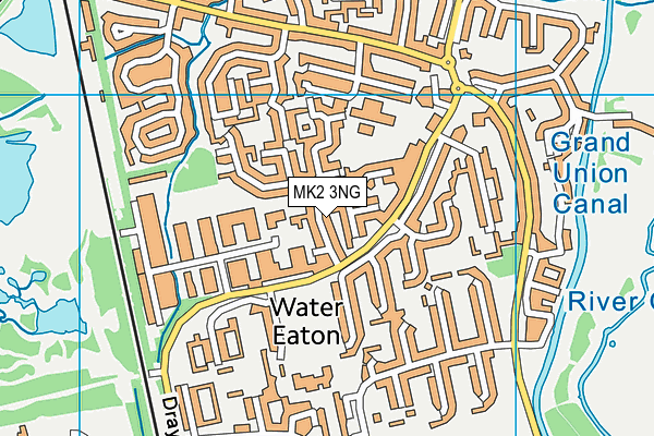 MK2 3NG map - OS VectorMap District (Ordnance Survey) MK2 3NG map - OS VectorMap District (Ordnance Survey)