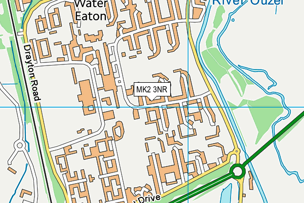 MK2 3NR map - OS VectorMap District (Ordnance Survey) MK2 3NR map - OS VectorMap District (Ordnance Survey)