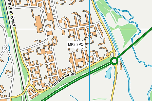 MK2 3PQ map - OS VectorMap District (Ordnance Survey) MK2 3PQ map - OS VectorMap District (Ordnance Survey)