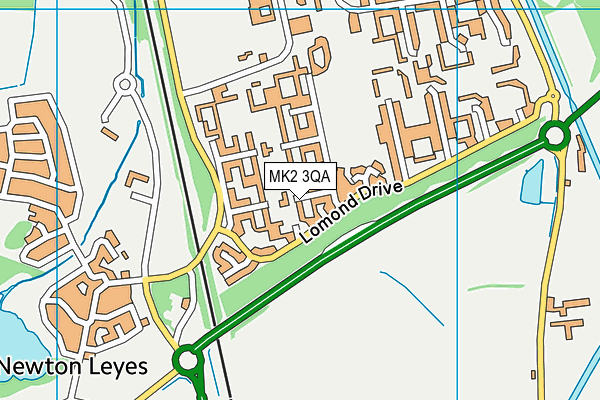 MK2 3QA map - OS VectorMap District (Ordnance Survey) MK2 3QA map - OS VectorMap District (Ordnance Survey)
