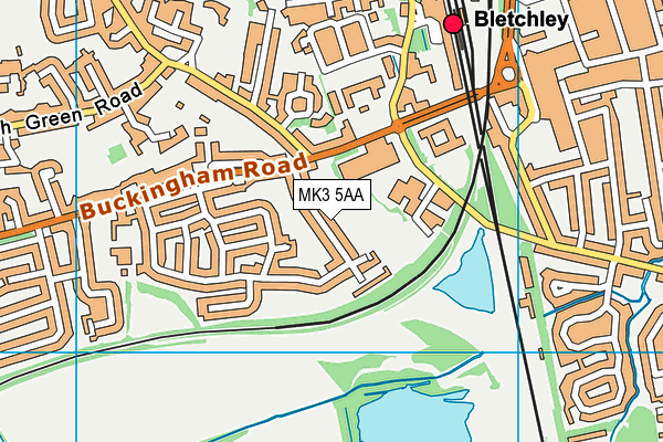 MK3 5AA map - OS VectorMap District (Ordnance Survey) MK3 5AA map - OS VectorMap District (Ordnance Survey)