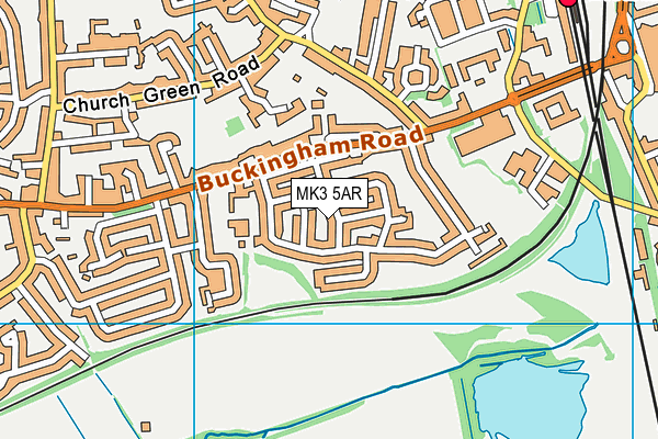 MK3 5AR map - OS VectorMap District (Ordnance Survey) MK3 5AR map - OS VectorMap District (Ordnance Survey)