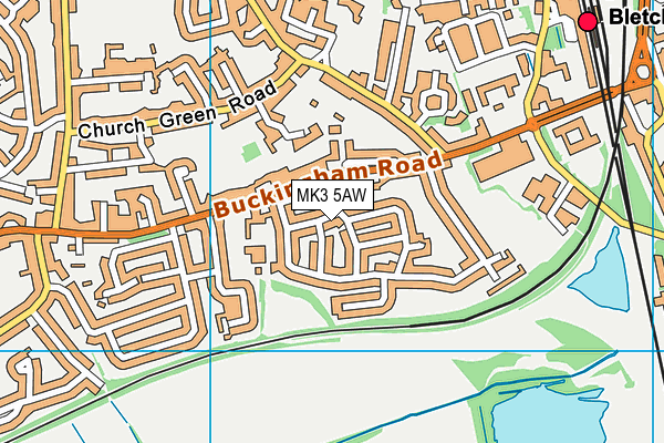 MK3 5AW map - OS VectorMap District (Ordnance Survey) MK3 5AW map - OS VectorMap District (Ordnance Survey)