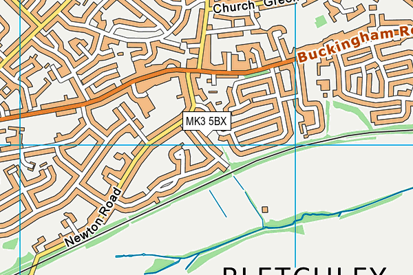 MK3 5BX map - OS VectorMap District (Ordnance Survey) MK3 5BX map - OS VectorMap District (Ordnance Survey)