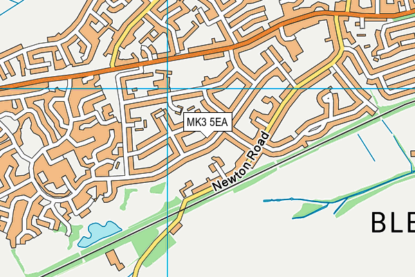 MK3 5EA map - OS VectorMap District (Ordnance Survey)