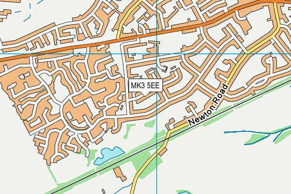 MK3 5EE map - OS VectorMap District (Ordnance Survey) MK3 5EE map - OS VectorMap District (Ordnance Survey)