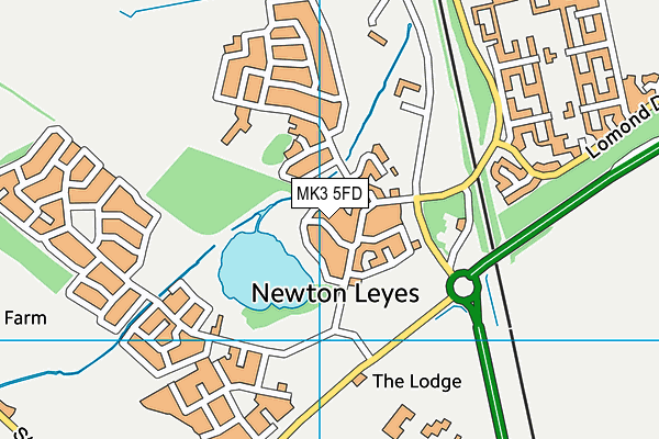 MK3 5FD map - OS VectorMap District (Ordnance Survey) MK3 5FD map - OS VectorMap District (Ordnance Survey)
