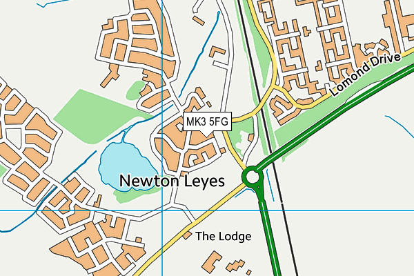 MK3 5FG map - OS VectorMap District (Ordnance Survey) MK3 5FG map - OS VectorMap District (Ordnance Survey)