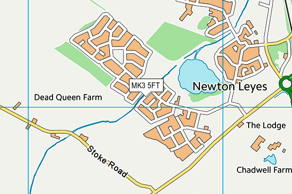 MK3 5FT map - OS VectorMap District (Ordnance Survey) MK3 5FT map - OS VectorMap District (Ordnance Survey)