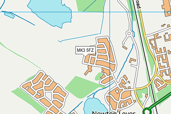 MK3 5FZ map - OS VectorMap District (Ordnance Survey) MK3 5FZ map - OS VectorMap District (Ordnance Survey)