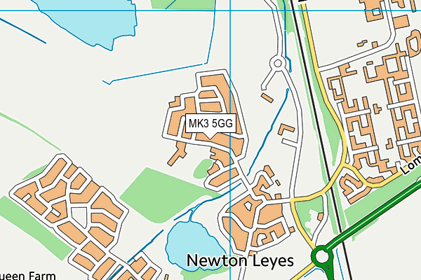 MK3 5GG map - OS VectorMap District (Ordnance Survey) MK3 5GG map - OS VectorMap District (Ordnance Survey)