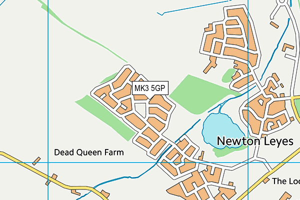 MK3 5GP map - OS VectorMap District (Ordnance Survey) MK3 5GP map - OS VectorMap District (Ordnance Survey)