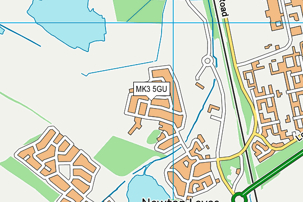 MK3 5GU map - OS VectorMap District (Ordnance Survey) MK3 5GU map - OS VectorMap District (Ordnance Survey)