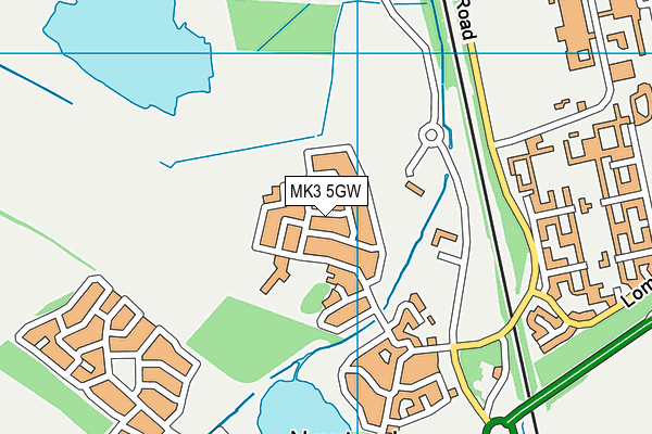 MK3 5GW map - OS VectorMap District (Ordnance Survey) MK3 5GW map - OS VectorMap District (Ordnance Survey)