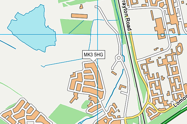 MK3 5HG map - OS VectorMap District (Ordnance Survey) MK3 5HG map - OS VectorMap District (Ordnance Survey)