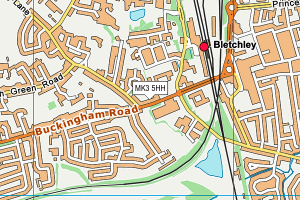 MK3 5HH map - OS VectorMap District (Ordnance Survey) MK3 5HH map - OS VectorMap District (Ordnance Survey)
