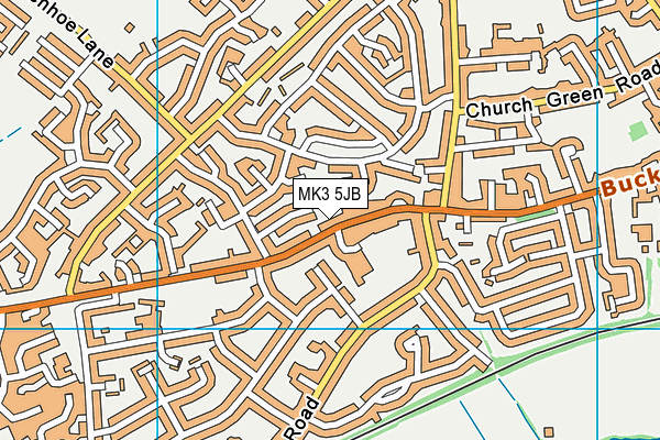 MK3 5JB map - OS VectorMap District (Ordnance Survey) MK3 5JB map - OS VectorMap District (Ordnance Survey)