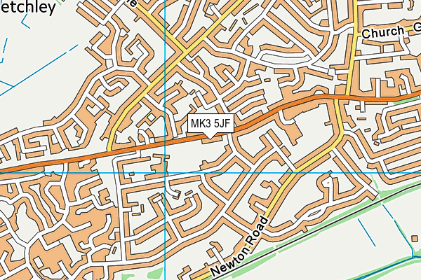 MK3 5JF map - OS VectorMap District (Ordnance Survey) MK3 5JF map - OS VectorMap District (Ordnance Survey)