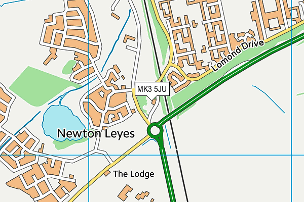 MK3 5JU map - OS VectorMap District (Ordnance Survey) MK3 5JU map - OS VectorMap District (Ordnance Survey)