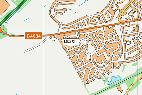 MK3 5LL map - OS VectorMap District (Ordnance Survey) MK3 5LL map - OS VectorMap District (Ordnance Survey)