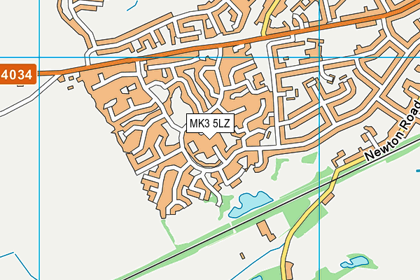 MK3 5LZ map - OS VectorMap District (Ordnance Survey) MK3 5LZ map - OS VectorMap District (Ordnance Survey)