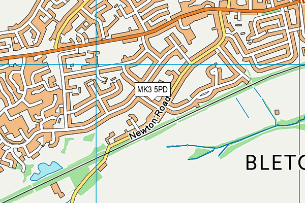MK3 5PD map - OS VectorMap District (Ordnance Survey) MK3 5PD map - OS VectorMap District (Ordnance Survey)