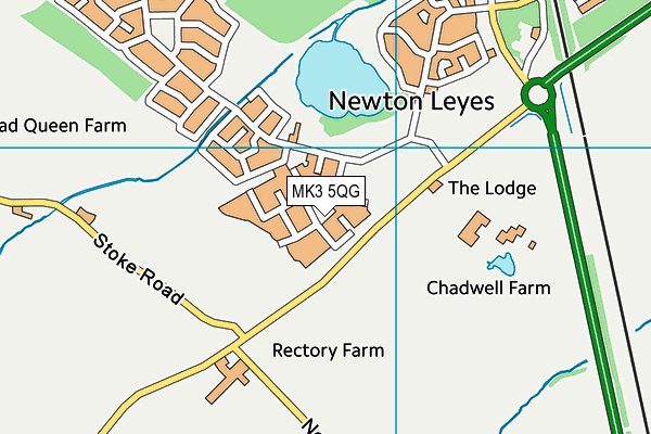 MK3 5QG map - OS VectorMap District (Ordnance Survey) MK3 5QG map - OS VectorMap District (Ordnance Survey)