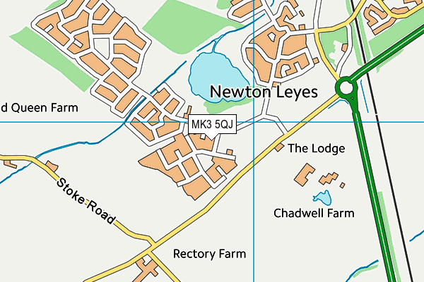 MK3 5QJ map - OS VectorMap District (Ordnance Survey) MK3 5QJ map - OS VectorMap District (Ordnance Survey)