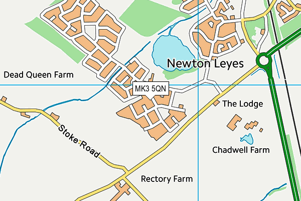 MK3 5QN map - OS VectorMap District (Ordnance Survey) MK3 5QN map - OS VectorMap District (Ordnance Survey)