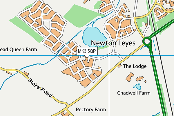 MK3 5QP map - OS VectorMap District (Ordnance Survey) MK3 5QP map - OS VectorMap District (Ordnance Survey)