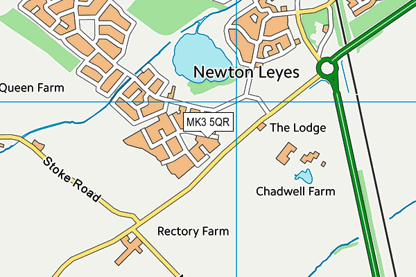 MK3 5QR map - OS VectorMap District (Ordnance Survey) MK3 5QR map - OS VectorMap District (Ordnance Survey)