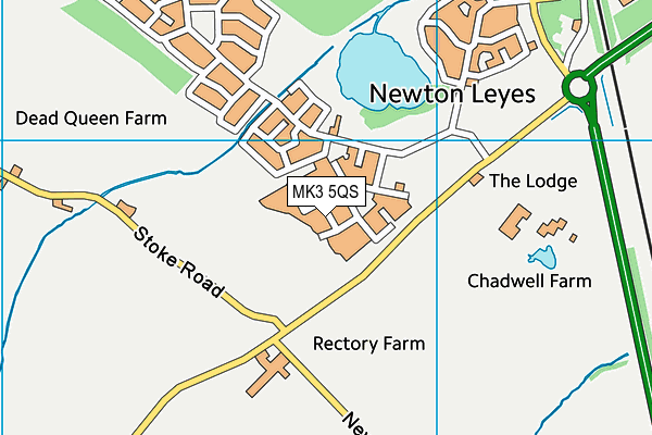 MK3 5QS map - OS VectorMap District (Ordnance Survey) MK3 5QS map - OS VectorMap District (Ordnance Survey)