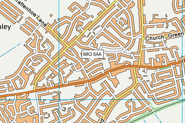 MK3 6AA map - OS VectorMap District (Ordnance Survey) MK3 6AA map - OS VectorMap District (Ordnance Survey)