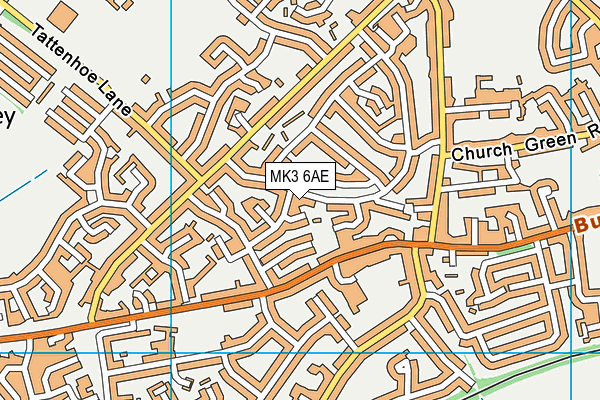 MK3 6AE map - OS VectorMap District (Ordnance Survey) MK3 6AE map - OS VectorMap District (Ordnance Survey)