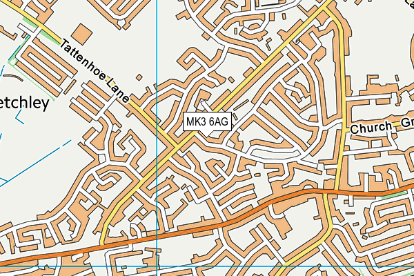 MK3 6AG map - OS VectorMap District (Ordnance Survey) MK3 6AG map - OS VectorMap District (Ordnance Survey)